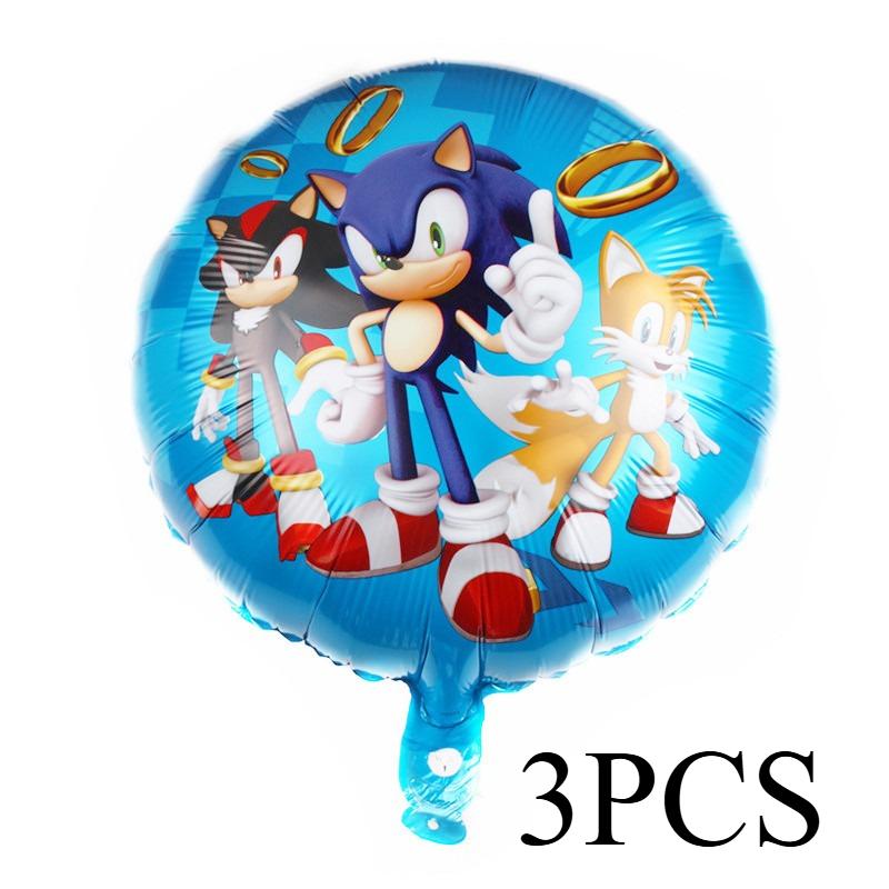 20Pcs The Hedgehog Birthday Balloons  Cartoon Latex Balloons For Kids Game Theme Party Decorations Birthday Party Supplies