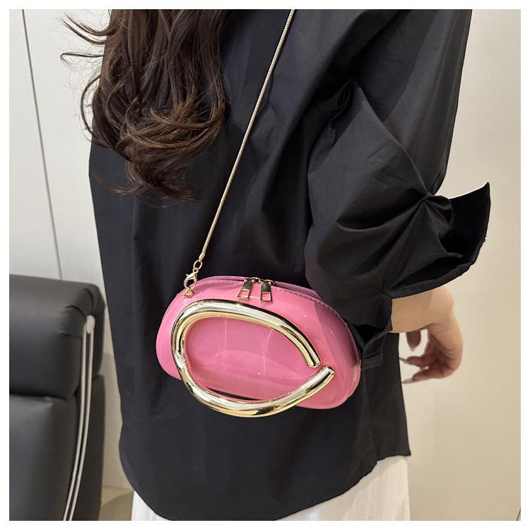 Дизайн Столкновение Цветов Личность Темперамент Мода Цепочка Кроссбоди На Плечо Маленькая Квадратная Женская Сумка