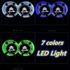 AJFJ2 Citroen LED Car Cup Holder Mat 7 Color Light Pad For Citroen C1 C2 C3 C4 C5 C-Elysee Berlingo Cactus Auto Interior Accessories