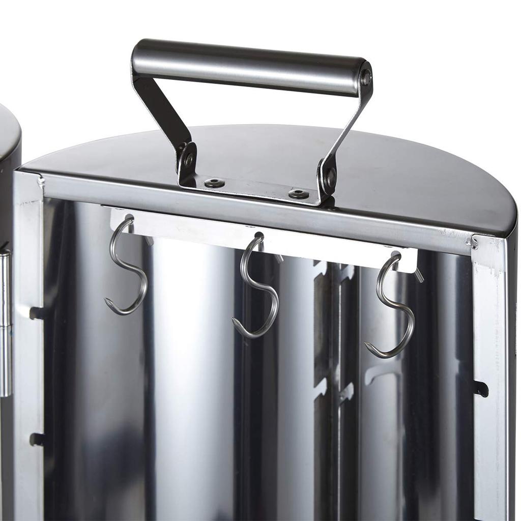 LOGOS Smoker LOGOS Forest Smoke Tower Smoker Cylindrical Type 180 Degree Type No Heat Source Required Camping Open/Close