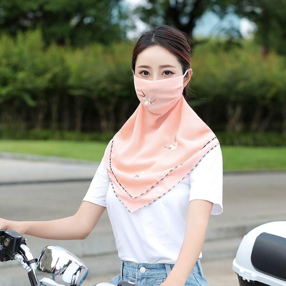 Scarf Fishing Sun UV Protection Unisex Face Cover Triangular Scarf Sunscreen Veil Ice Silk Mask