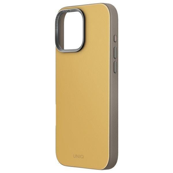 UNIQ Lyden DS iPhone 16 Pro 6.3" Magclick Charging Case Yellow-Gray