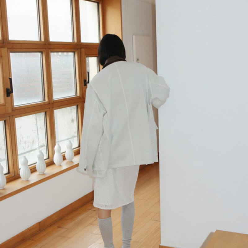 MONOHA Sheer socks (light gray / dark gray)