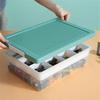 Clear Children's Toy Organizer 2 Layers Particle Holder Building Blocks Storage Box  for Kids