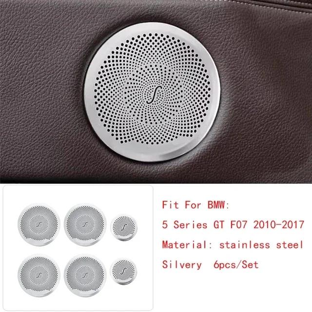 For BMW 5 Series GT 5GT F07 2010-2017 Car Inner Door Audio Speakers Stereo Panel Decorate Cover Speaker Trim Cover
