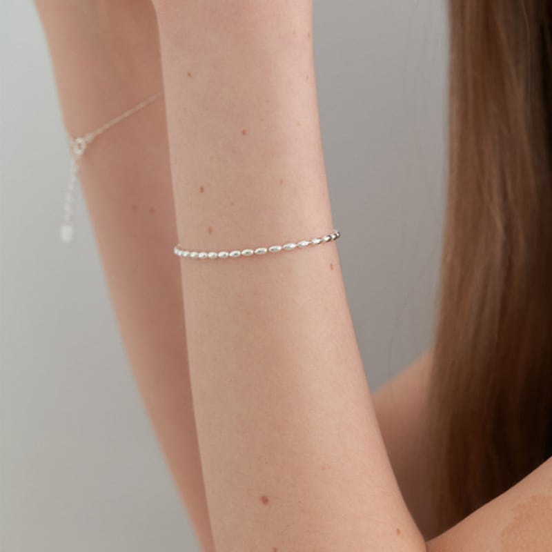 ОВЛА (СЕРЕБРО 925) браслет-цепочка с яйцами JB002