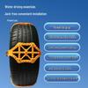 Car Tendon New Thickened TPU Snow Chain: Emergency 5-Stud SUV Tire Anti-Skid Chain, Universal Fit.