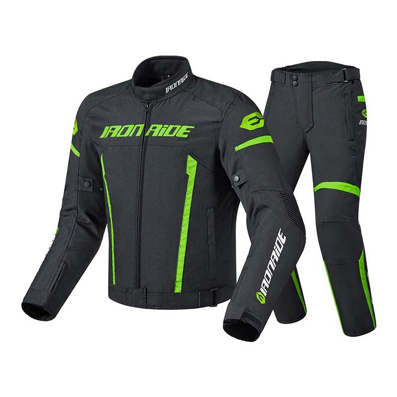 Mens Motorcycle Riding Jacket Pants Set Waterproof Breathable Windproof Off-Road Racing Gear Four Seasons