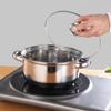 Stainless Steel Thickened Double-Ear Soup Pot (22/24/26cm) with Double Bottom and Gift Box
