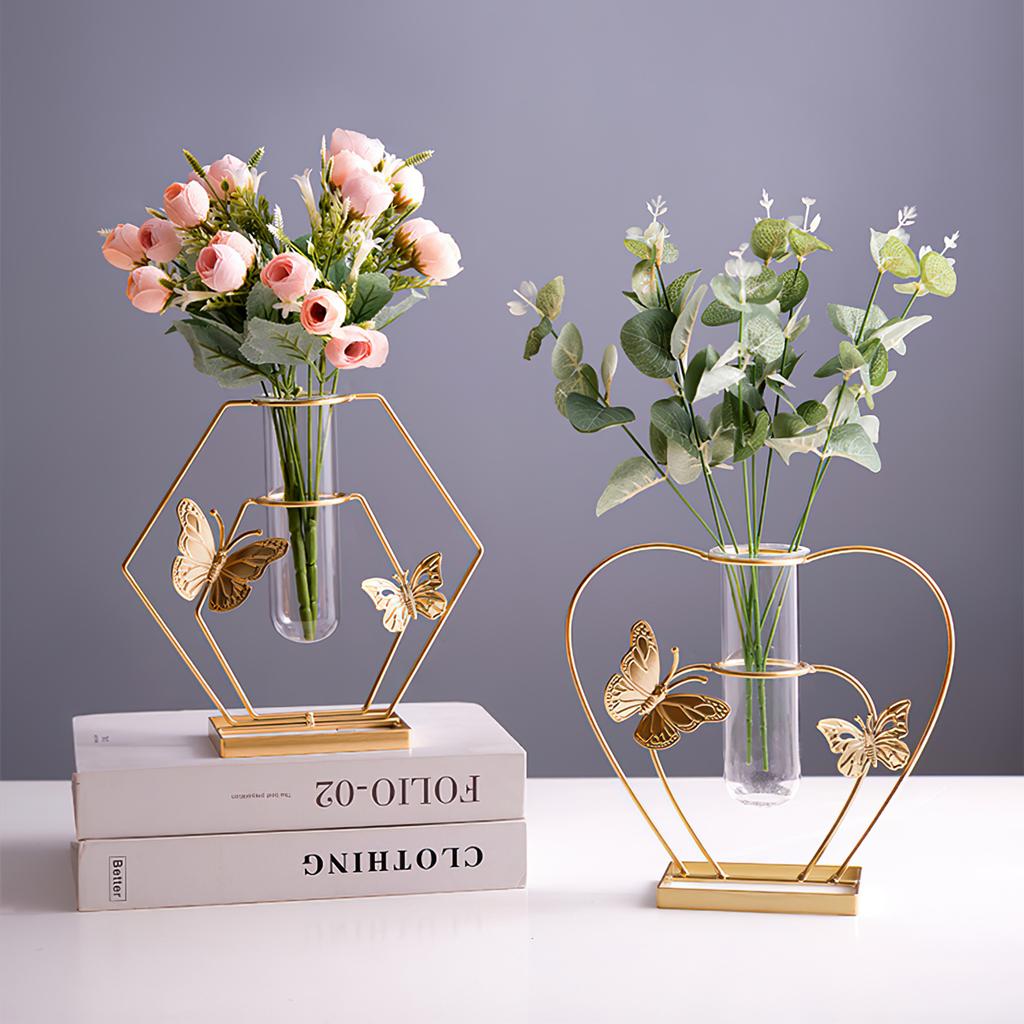 Nordic Hydroponics Vase Table Ornaments Minimalist Design Vase Simulation Flower Holder for Wedding Centerpiece & Home Decor