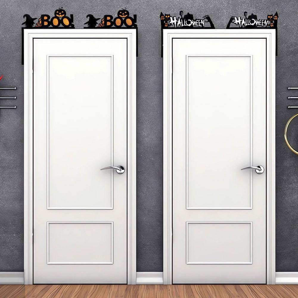 Multi-purpose 3D Halloween Door Frame Stickers Cute DIY Pumpkin Corner Stickers Cartoon Ghost Festival Door Stickers Window