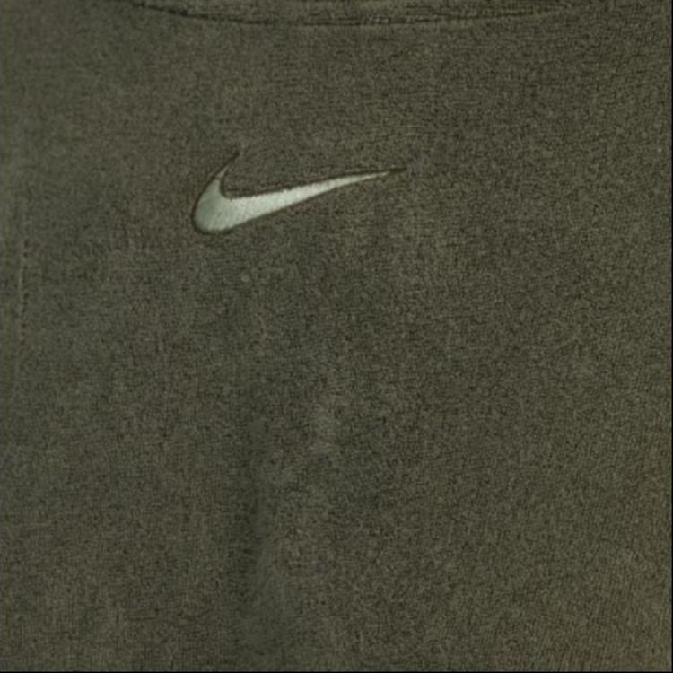 Nike Однотонная футболка с круглым вырезом и длинными рукавами, женские топы, темно-зеленый цвет DV7831-325