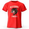 Классическая мужская футболка Old School Forever с принтом в винтажном стиле для лета, топы, футболки, уличная мода