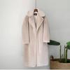 Womens Plus Size Long Faux Fur Coat 2026 Winter Warm Oversized Street Style Jacket No Hood