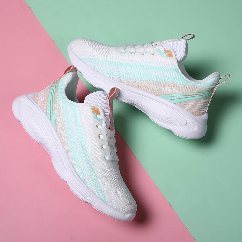 Summer Knitted Sports Shoes for Women – Lightweight Breathable Running & Outdoor Training