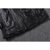 Chinese Size Biker Vest Top Layer Cowhide Leather Vest Men's Slim Short Motorcycle Clothing Riding Jacket Sleeveless Genuine Cow Club Vest