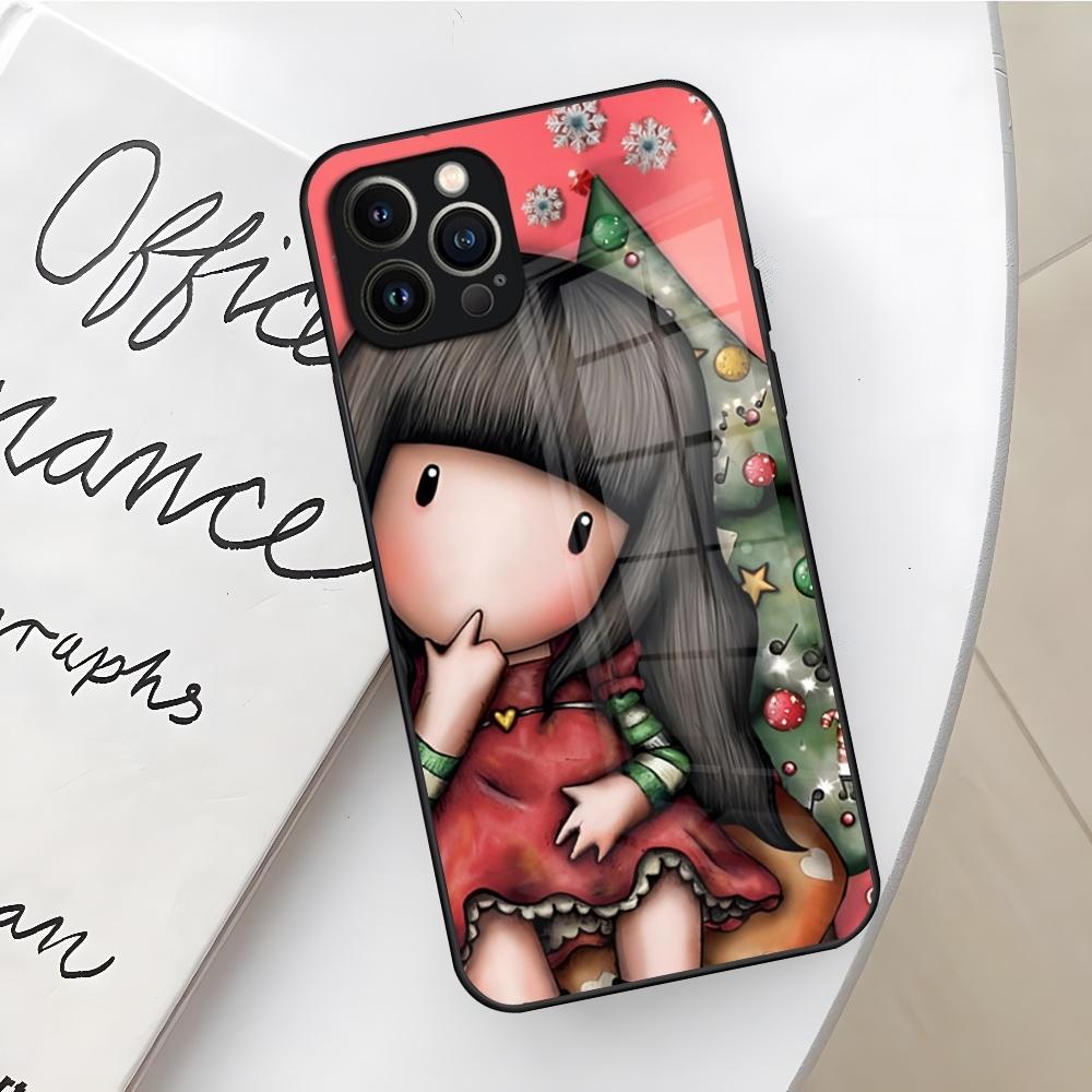 Gorjusses Cute Doll Santoroes Phone Case for Iphone 17 16 Air 15 14 12 11 13 Pro Max Mini X Xr Xs Se Puls glass Cover