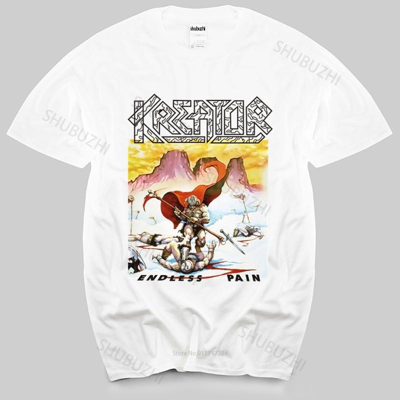 Хлопковая футболка мужская летние футболки KREATOR ENDLESS PAIN THRASH DESTRUCTION SODOM CORONER RAGE модный бренд футболка homme топы