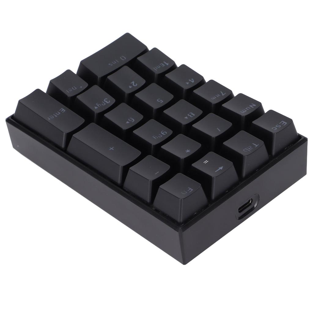 Wired Keyboard Stepped Keycap Fadeless Durable Backlit 21 Keys LED Mechanical KeyboardRed Shaft
