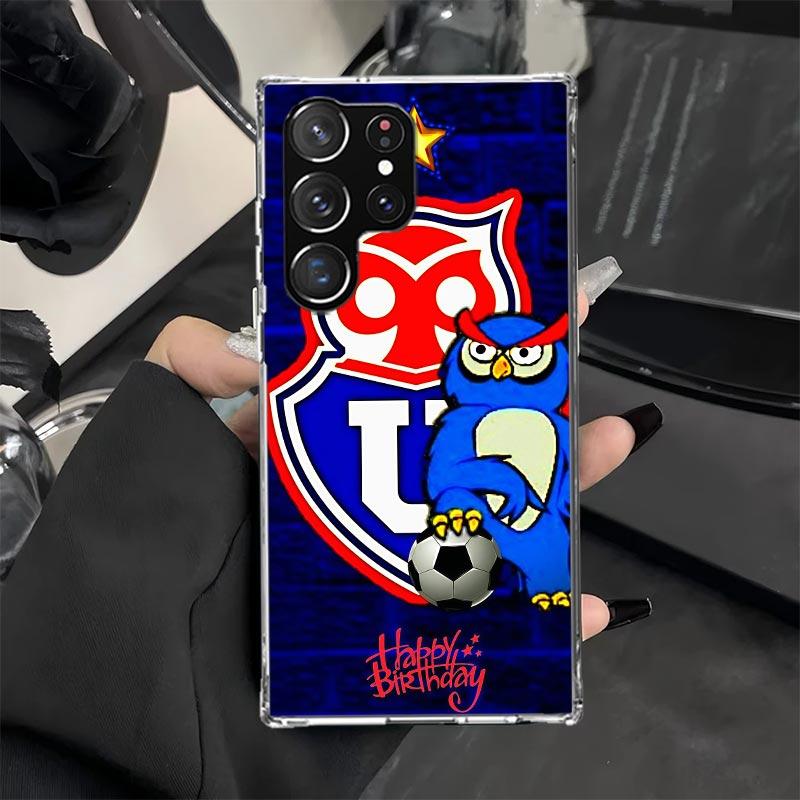 De Chile U-University Logo Phone Case for Samsung Galaxy S25 Edge S24 Ultra S23 Plus S22 S20 FE S10 + Soft Print Cover Coque