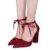 Coarse Heel Bag Head Sandals Women's Summer Thin Pointed High Heels Straps Large Size Fashion Women's Shoes