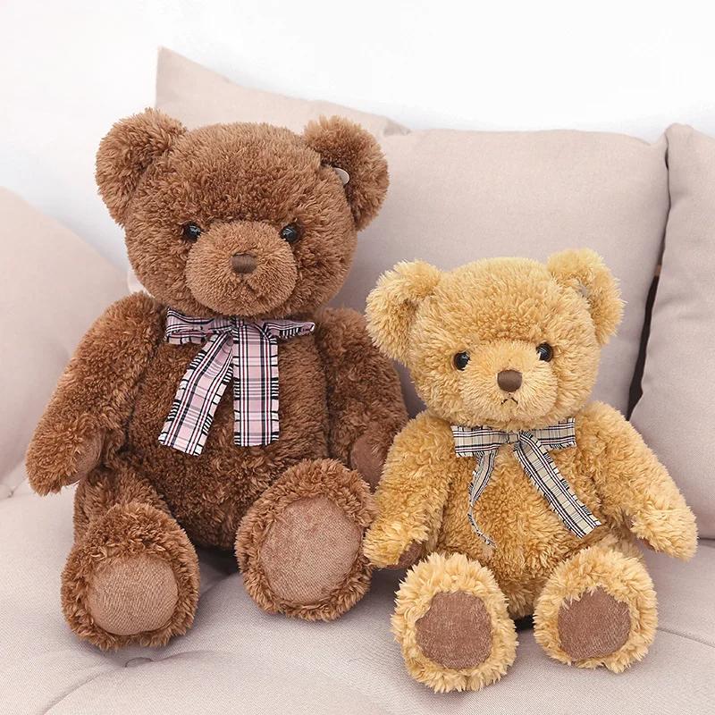 Плюшевая кукла Hugs Baby Genius, классический плюшевый мишка Брайан 30/40 см, мягкая кавайная плюшевая игрушка для детей, подарок на день рождения