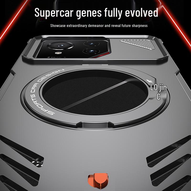 Металлическая подставка и чехол для телефона с теплоотводом для ASUS ROG 9 Pro, дизайн в стиле Lamborghini, для трансграничного использования