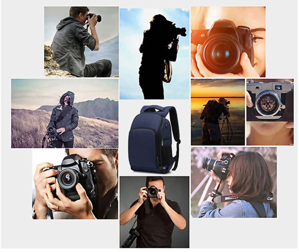 Camera Camera Professional Grade DSLR Camera Backpack with Laptop Tripod Suitable for Outdoor Compatible with Black Interior [Chonor] Backpack, Bag,