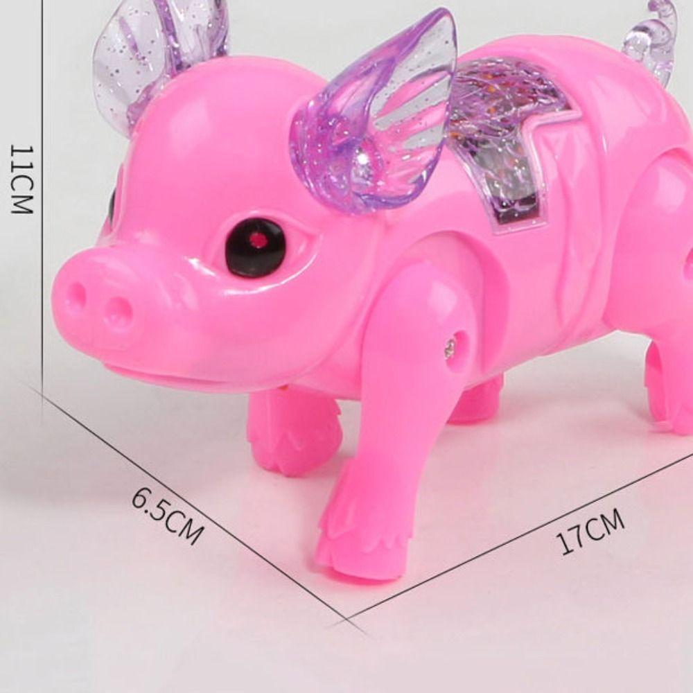 Batteries Powered Music Walking Pig Action Figure Toys Interactive Toys  Music   Baby Kids Pets