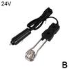 Cigar Lighter Plug 12v 24v For Tea Coffee Water Portable High Quality Electric Heater Car Immersion Heater Safe Warmer T3h9