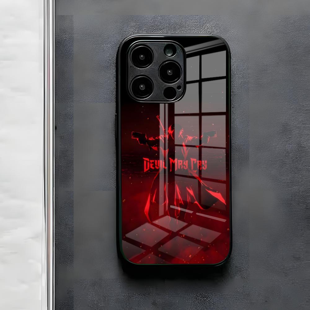 Игровой чехол для телефона D-Devil May Cry DMC для IPhone 17 Air 16 E Pro Max 15 14 13 Mini 12 Pro 11 Max Plus Черная стеклянная крышка