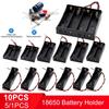 10/5/1 шт. 1 2 3 4 слота Держатель для аккумуляторов 18650 Power Bank с проводами Пластиковый корпус-коробка для хранения аккумуляторов 18650 3,7 В