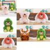 Strawberry Cat Plush Toy With Short Pile Soft Plush For Kids And Collectors
