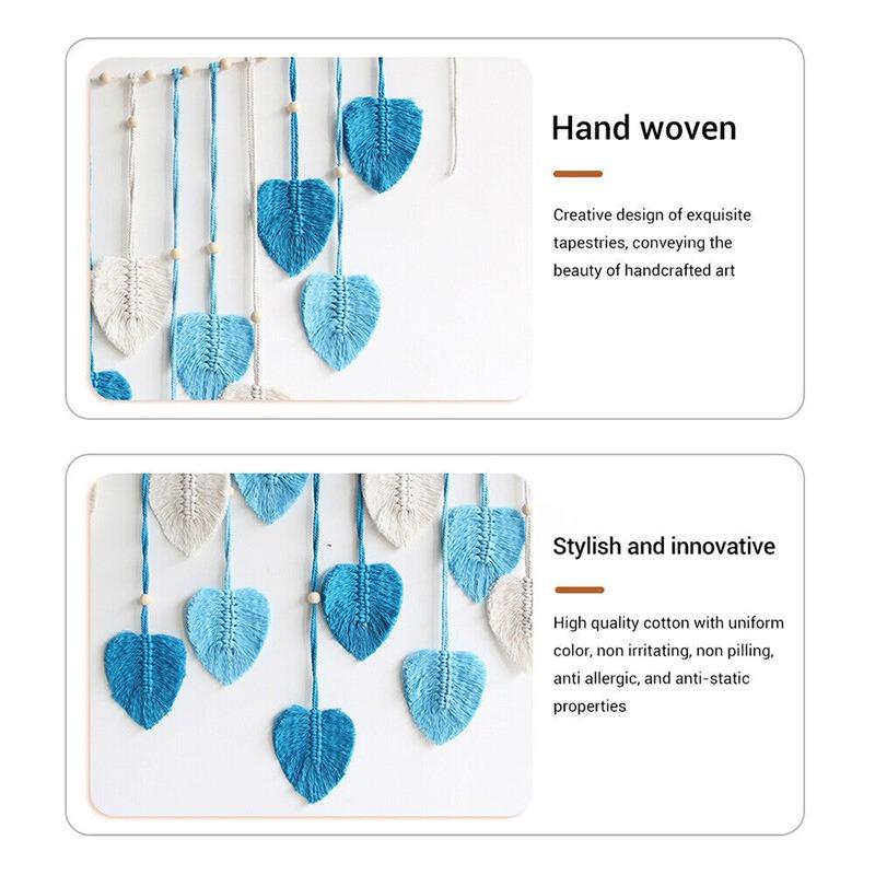 Настенный тканый гобелен в стиле бохо, настенный лист, настенный художественный декор, домашний декор