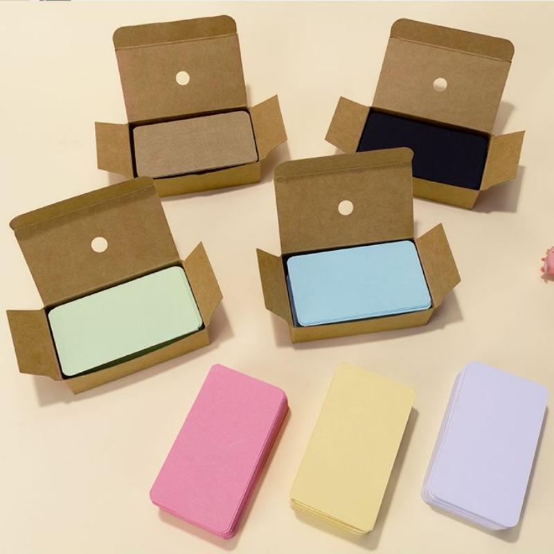 1 коробка, черные карты, белые пустые ретро, сделай сам, пустая карта из крафт-бумаги, DIY граффити, карты со словами, подарочные поздравления, винтажная открытка