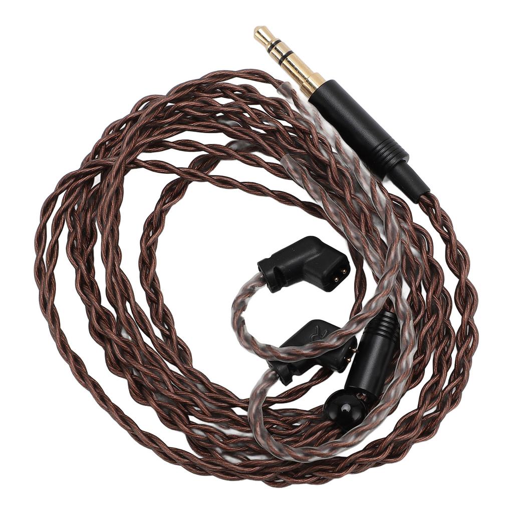 3.5mm to 2 Pin 0.78mm Earphone Cable 3.9FT OFC Braiding Gold Plated Headphone Replacement Cable for QDC for KZ ZSN ZSN