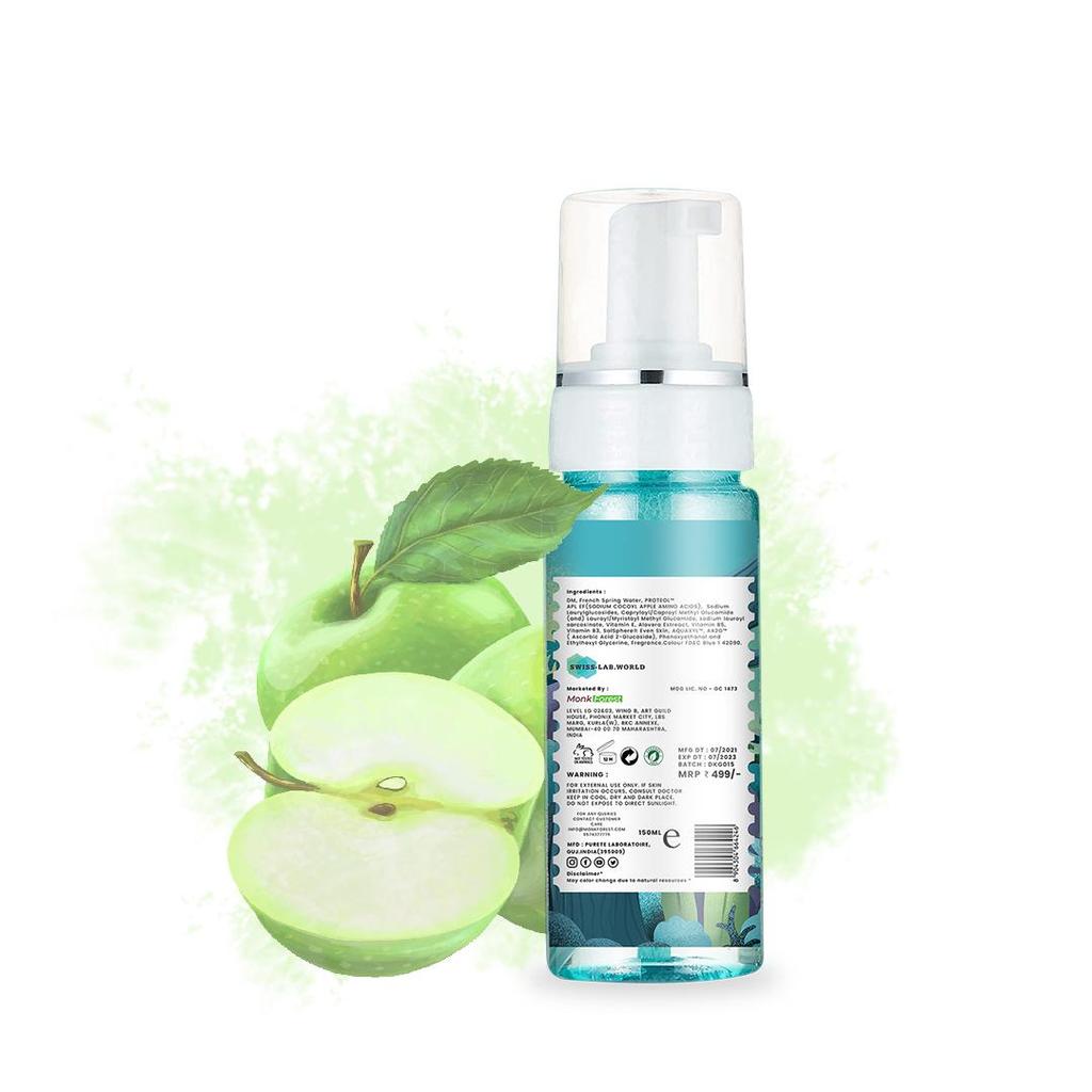Monk Forest Organic Green Apple Пенящаяся пенка для умывания без сульфатов и парабенов