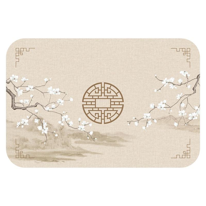 New Chinese Kitchen Countertop Absorbent Dish Drain Mat French Diatomaceous Mud Table Top Coffee Machine Insulated Bar Mat