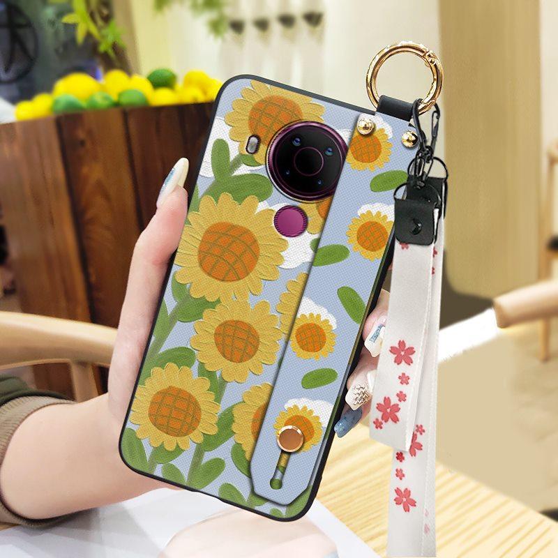 Anti-dust Wristband Phone Case For Nokia 5.4 Lanyard Protective Dirt-resistant Ring Phone Holder Waterproof Durable