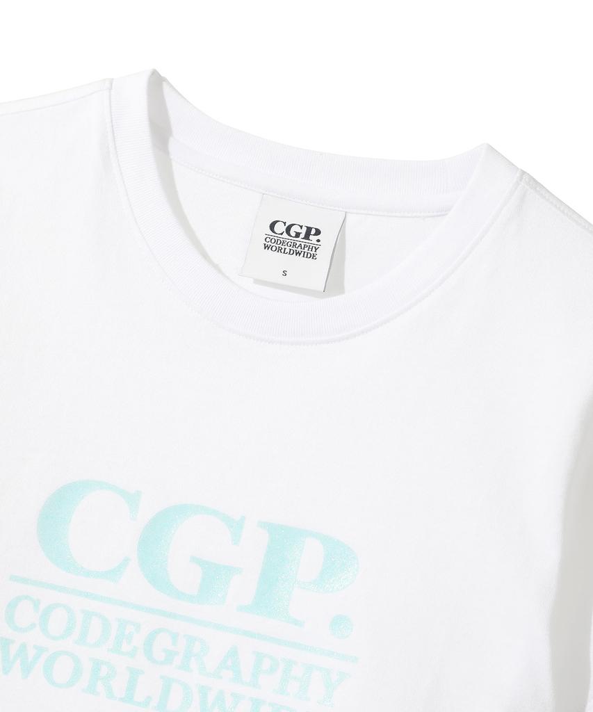 CGP (женщины) Футболка с коротким рукавом и квадратным логотипом - Мятный