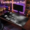Led Zeppelin Customized Name Text Mouse Pad, Large Desk Mouse Mat Personalized Home Office Present