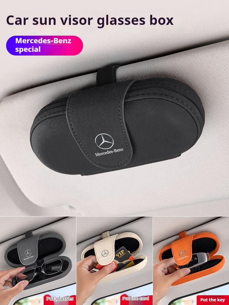 WTIUI1 Горячий 2026 Новый Для Benz Для Mercedes-Benz AMG A C E V Класса Sprinter GLC ML SLK SL Vito GLK Автомобильный Козырек Футляр для очков Футляр для солнцезащитных очков