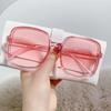 Новые большие солнцезащитные очки для женщин и мужчин, модные винтажные брендовые дизайнерские очки с защитой от ультрафиолета, градиентные цвета, корейская версия, модные аксессуары