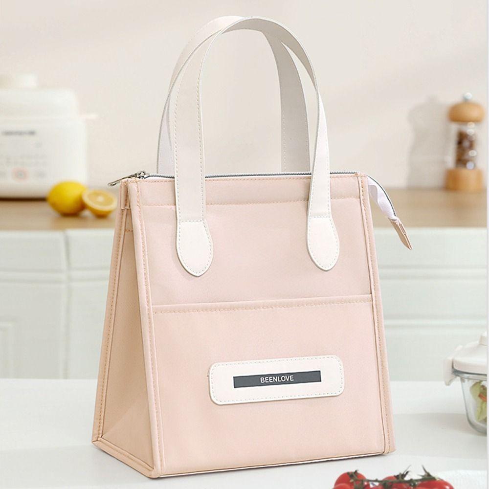 Portable Insulated Tote Bag Handheld Thermal Lunch Pouch Food Box Handbag  Camping  Accessories