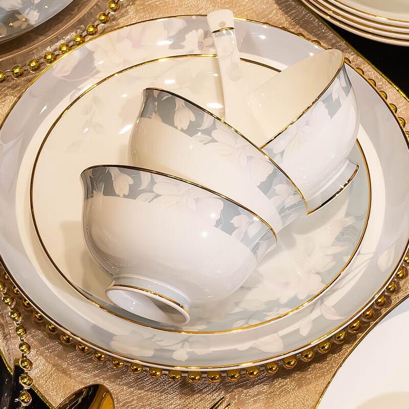 Керамическая неглубокая тарелка Jingdezhen Wuhe Qin Yun