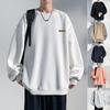 Sweater Men's Spring and Autumn Men's Sports Casual Long Sleeve Pullover Loose Crew Neck Jacket Couple Sweater Men