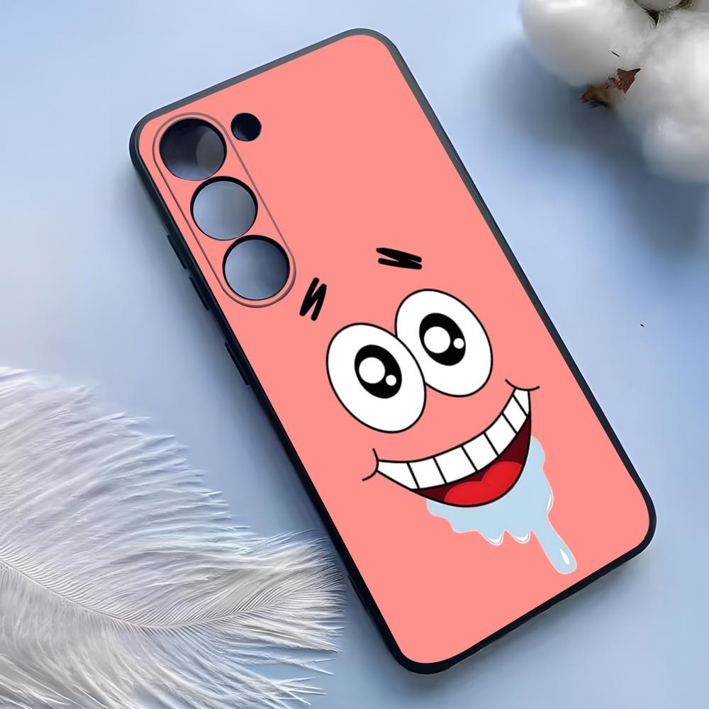 PongeBob Krabby Patty Phone Case For Samsung S25 Ultra S24 S23 S22 S21 S20 Plus Fe Galaxy A54 A53 A34 A25 Silicone Cover