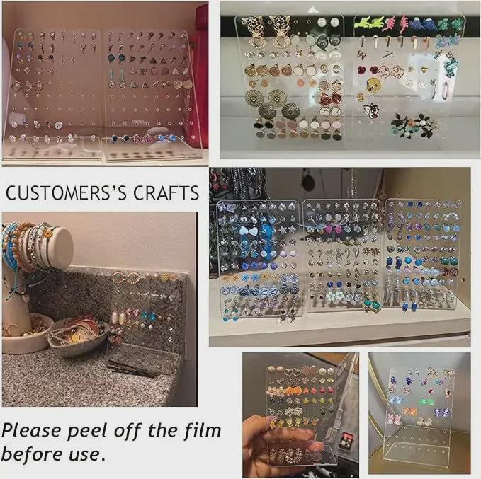 Acrylic Jewelry Display Stand for Earrings and Necklaces