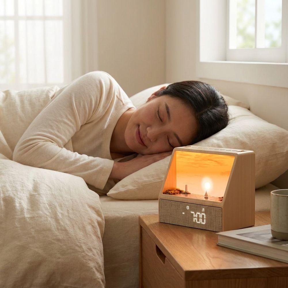 Dimmable Sunrise Alarm Clock 24 Sounds Sleep Alarm Clock Intelligent Wake Up Light For Adults Kids
