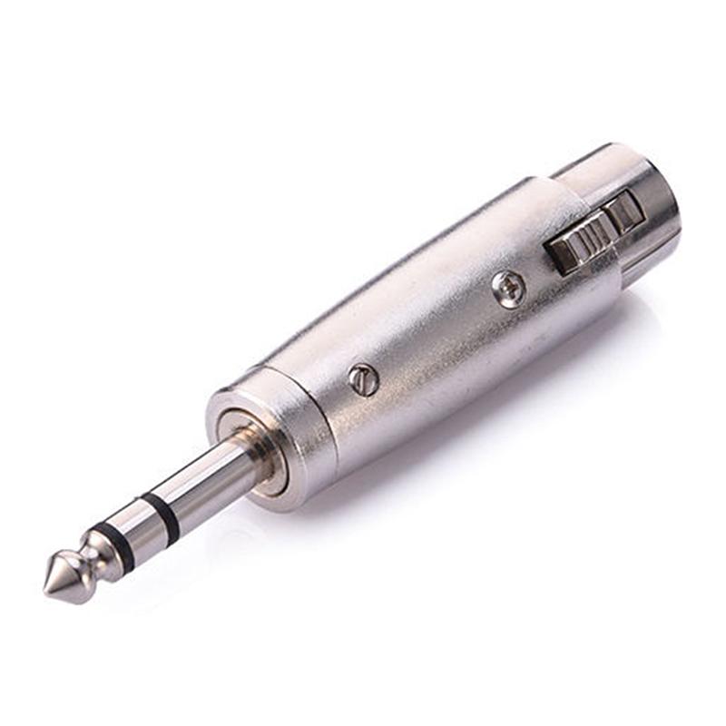 3-контактный разъем Xlr с гнездом 1/4 6,35 мм, стерео штекер Trs, аудиокабель, адаптер для микрофона